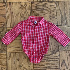 JANIE & JACK Baby Plaid Bodysuit